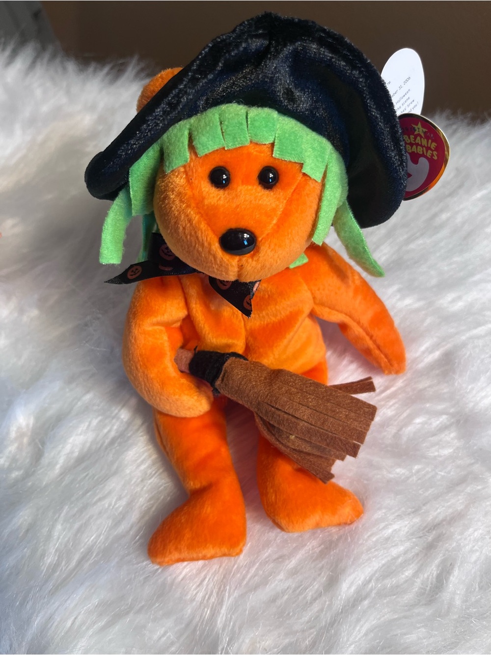 Ty Beanie Babies Bear “Spells” 2006.